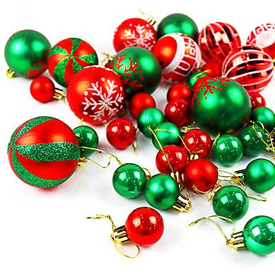 China Modern Christmas Decoration 6cm Ball Electroplating Plastic Ball Shaped Painted Christmas Ball Gift Christmas Tree Pendant for sale