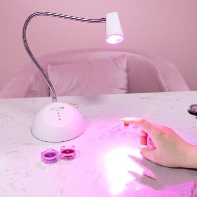 China LED Gel Soft Flexible Cordless UV Led Nail Lamp Quick Cure USA Top Brand Finger Tip Desktop Desk Table Nail Lamp Portable Rechargeable UV Led Flash Light for sale