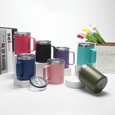 China PORTABLE 12oz Mug With Handle 304 Stainless Steel Office Coffee Mug Icemaster Mug for sale