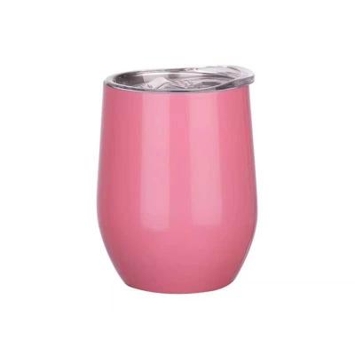 China PORTABLE Plastic Type Eggshell Cup Wine Bottle Thermos Spray Egg Cup 12oz 304 Stainless Steel Spray Car Cup for sale