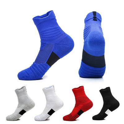 China Anti-Slip Socks Wear Resistant Sports Knocks Cushion Cotton Breathable Soccer Grip Soccer Basketball Knocks Free-Size for sale