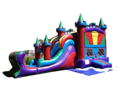 China PVC Top Brand Swing Single Set Inflatable Obstacle Slide For Indonesia for sale