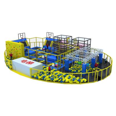 China With Protective Net Discount Jump Battle Beam Adults Mega Trampoline Parks CE Approved for sale