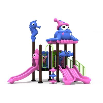 China Cheap 15 Years Set EU Standard Guard Plastic Child's Play Ground With Slide And Swing for sale