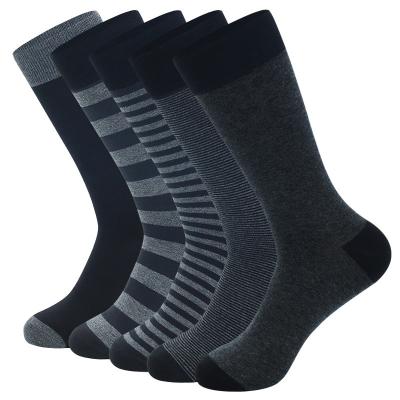 China Wholesale Antibacterial Cotton Classic Office Funny Socks For Men's Business Patterned Dress Socks for sale