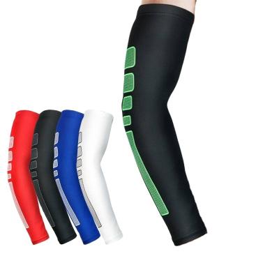 China Wholesale Non-slip Basketball Arm Guards Sports Guards Tennis Badminton Riser Retraining Arm Sleeves Breathable Long Compression Arm Sleeve for sale