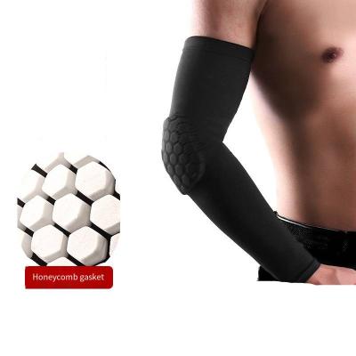 China Common Non-slip Honeycomb Basketball Arm Sleeve Anti-collision Summer Cycling Sun Protective Sleeve Elbow Brace Outdoor Running Protector for sale