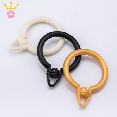 China High Grade Rod Roman Ring In Ring Minimalist Plastic Drape Curtain Muffler for sale