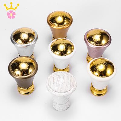 China Minimalist Decorative Plastic Curtain Rod Curtain Pole Head Sealing Curtain Head Accessories for sale