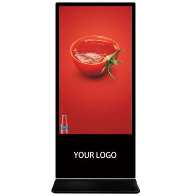 China Indoor Commercial Ads Video Picture Player 32 43 46 50 55 65 Inch Floor Stand Digital Signage Advertising Kiosks for sale