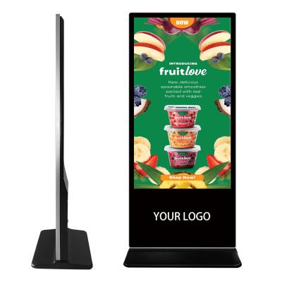 China Restaurants / Digital Stores / Phone Shops / Underground 1080P Indoor Vertical Kiosk Advertising Touch Screens Floor Stand Digital Signage For Restaurant for sale