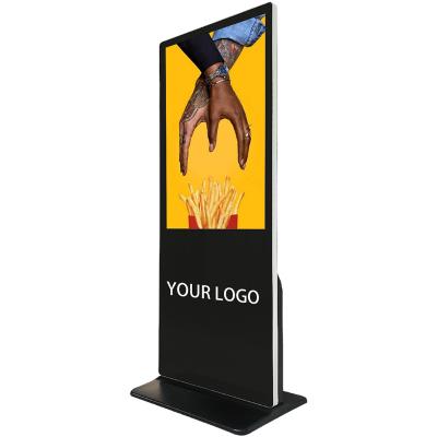 China Indoor HD Shopping Mall Floor Stand Kiosk Advertising Boards Digital Signage And Displays for sale