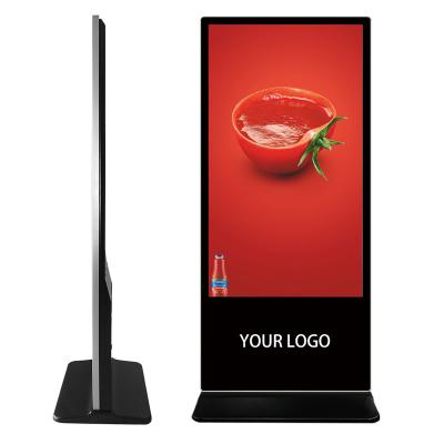 China Indoor 43 Inch Android Touch Screen Floor Stand Media Player Advertising Kiosks Digital Signage And Display for sale