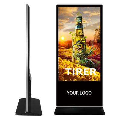 China Indoor Android Digital Signage 55 Inch Android Touch Screen Floor Standing Digital Signage Vertical Display Advertising Kiosks for sale