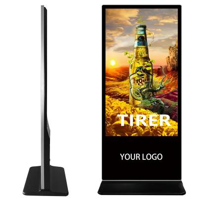 China 55 Inch Floor Standing Smart Advertising Screens Picture Player Digital Video Signage And Displays for sale