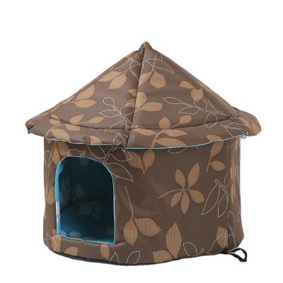 China Small Animals Gooders warm outdoor camping pet teepee product sleeping bed for cat dog for sale