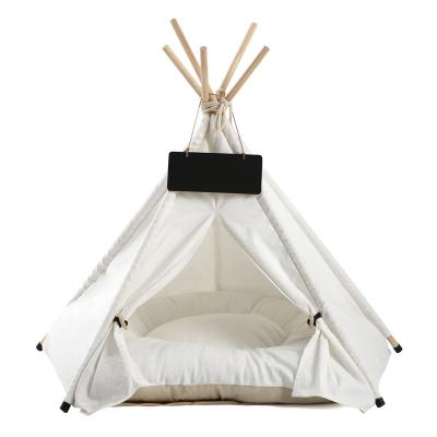 China Small Animals Gooders wholesale pet teepee supplies cave bed indoor camping for dog cat for sale