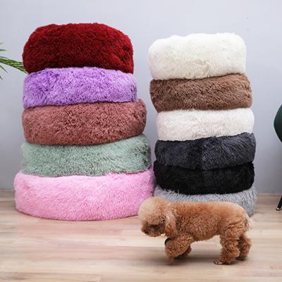 China Removable Cover wholesale pet supplies winter Dog nest Cat house plush round pet cage bed dog mat pet mattress for sale