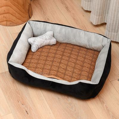 China Removable Cover Teddy four seasons Dog cat Golden warm nest pet mat square pet litter mattress ice mat for sale