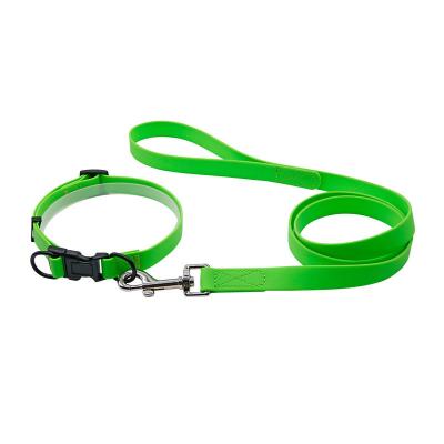 China Personalized Hot sale Pet supplies pet harness leash set PVC waterproof collar leashes for pet dog for sale