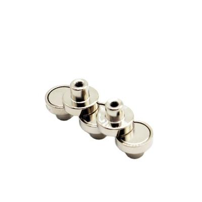 China High Quality Industrial Magnet Neodymium N52 Pot Magnet With Female Thread for sale