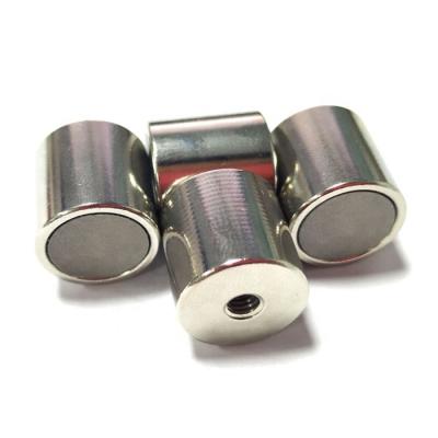 China Industrial High Quality Neodymium Pot Magnets Magnetic Base Mount System with Durable NiCuNi Coating for sale