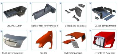 Chine Pièces d'auto de la taille standard FRP comme timonerie de bordure ou compartiment arrière à vendre