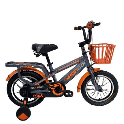 China Popular Kids Bike Fashion Safety Boys Cool Orange Fashionable Basket 12 Inch Mini Kids Bikes Kids Bike With Doll Seat for sale