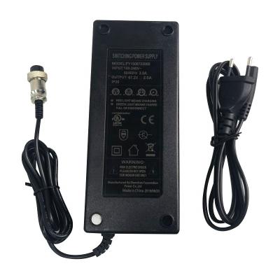 China 60 Volt Lithium Ion Battery Smart Lithium Phosphate Battery Charger For Electric Vehicles With CE 67.2v2a 60v2a for sale