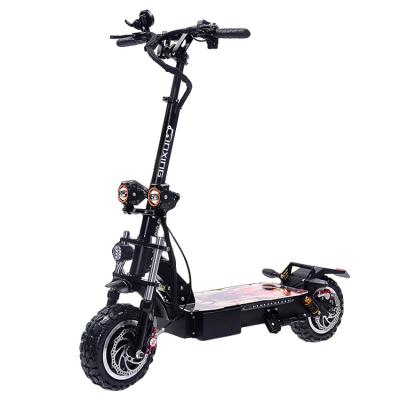 China 2021 Unisex Electric Scooter 11inch 60v 5600w Fat Big Tires Electric Adult Electric Offroad Dual Motors Scooter With Adult for sale