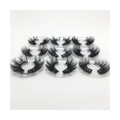 China Synthetic Natural Fluffy Tapered Manual Cruelty Free Multistyle Mink Hair 25mm False Eyelash for sale