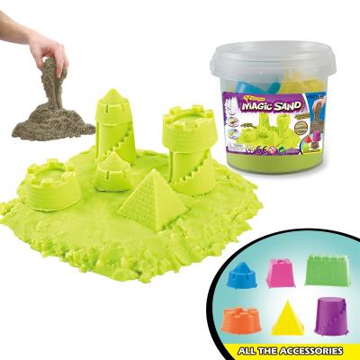 China DIY Plastic Children's Beach Toys Non Stick Parent-child Magic Educational Interaction Toys Sand Magic Sand Set for sale