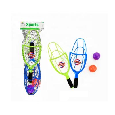 China Sports Toy Indoor and Outdoor Sports Toys Throwing Racket Game Kids Hands Throw and Hook Ball Toy Set for sale