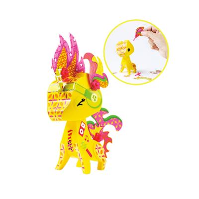 China Plastic Manufacturer Wholesale Children's DIY Toys Creative Handmade Assembling Animals for sale