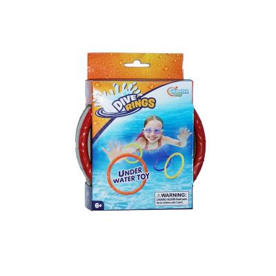 China Kids Swimming Diving Training Gift Toy For Kids Dive Game Educational Toy Dive Rings Set Underwater Swimming 6 Pieces Toy Set Pool for sale