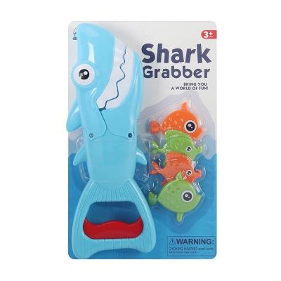 China ABS Cartoon Shark Bath Toy Summer Outdoor Hand Controlled Shark Grabber Toys For Children for sale