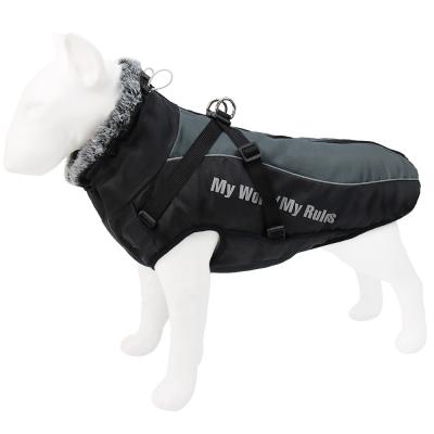 China Wholesale Fleece Dog Cats Autumn Winter And Reflective Windproof Dog Clothing Viable Large Dogs Invest for sale