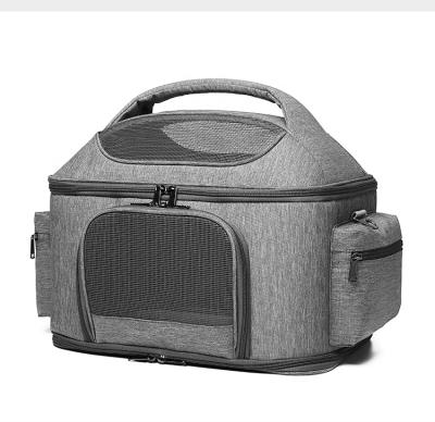 China Airline Stocked Approved Portable and Breathable Cat Carriers with Mesh Window for sale