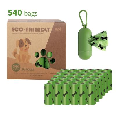 China Viable Compostable 100% Biodegradable Dog Poop Waste Waste Bag With Size Thickness Scent Customization for sale