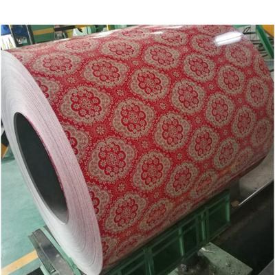 China Forms One Two Three Color Flower Pattern Design PPGI Galvanized Steel Coil Thickness 0.12-2mm for sale