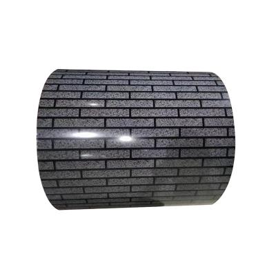 China Building Material Brick Patterned Prepainted Galvanized Steel Coil Outdoor Building Material Prepainted Galvanized Steel Coil for sale