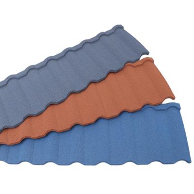 China Modern Aluminum Color Coated Stone Tiles Covering Many Types Of Mabati Roofing Tiles 0.3*1300*420mm for sale