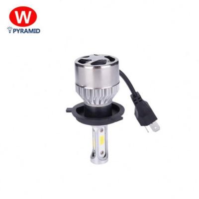 China Aluminum+Pc high power car led headlight 18W 1500lm h4 led headlight car head lamp automobile led bulb for sale