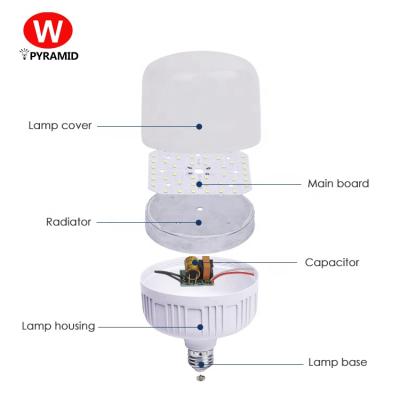 China School/Home/Supermarket/Hospital China High Watt 3800lm Factory Price 5w 9w 13w 18w 28w 38w PC+Aluminum T LED Light Bulb smd for sale