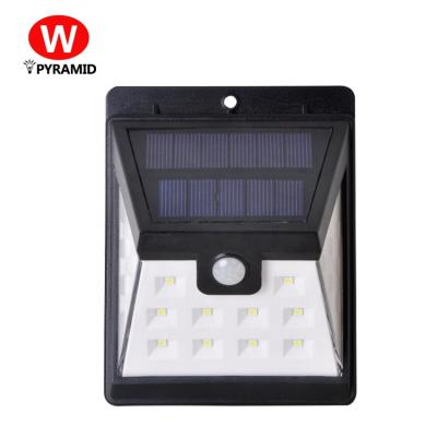 China 100 lm/w direct LED motion sensor wall mounted light outdoor lamp from factory led solar wall light for sale