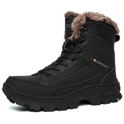 China Fashion\comfortable genuine leather upper outdoor hiking men\durable\new arrival mountaineering waterproof winter shoe breathable\flexible/anti-slip for sale