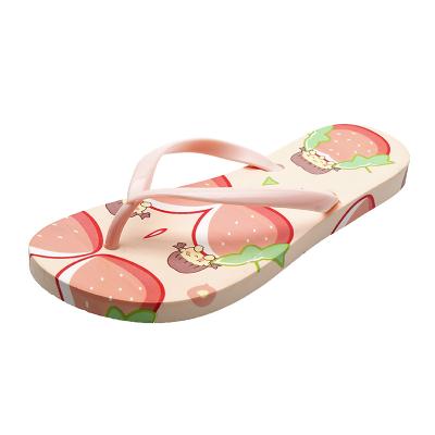 China Fashion Trend Drop Shipping PVC Summer Ladies Floats Cheap Soft Flat Slippers Slide Outdoor Sandals For Women Flip Flops for sale