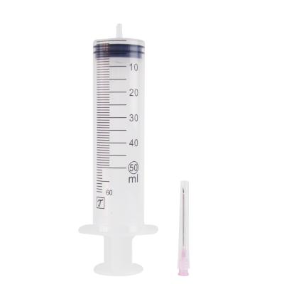 China 50ML Sterile Packaging Disposable Syringes Disposable Syringes Single Use Medical Syringe With Needle for sale