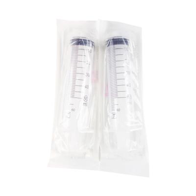 China Syringe Safety 50ml Medical Care 50ml Feeding Syringe Syringe With Needle With Luer Slip Sterilization for sale