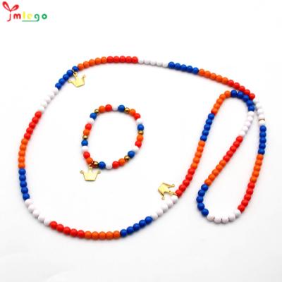 China 2020 fashionable the necklace and bracelet matching suit of the latest design good quality jewelry set hot sale national style for sale